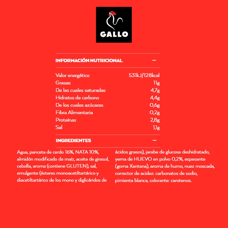 salsa carbonara, 330g