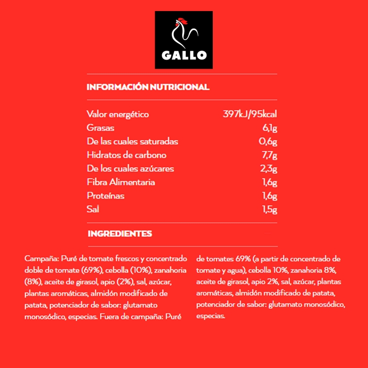 salsa napolitana, 230g