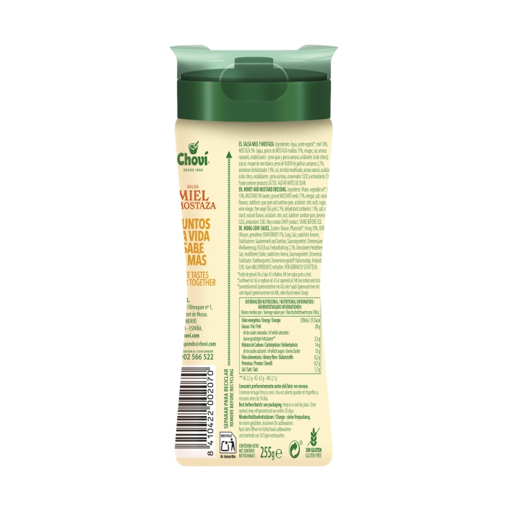 salsa miel y mostaza  pet, 255g