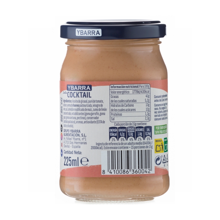 salsa cocktail frasco, 225ml