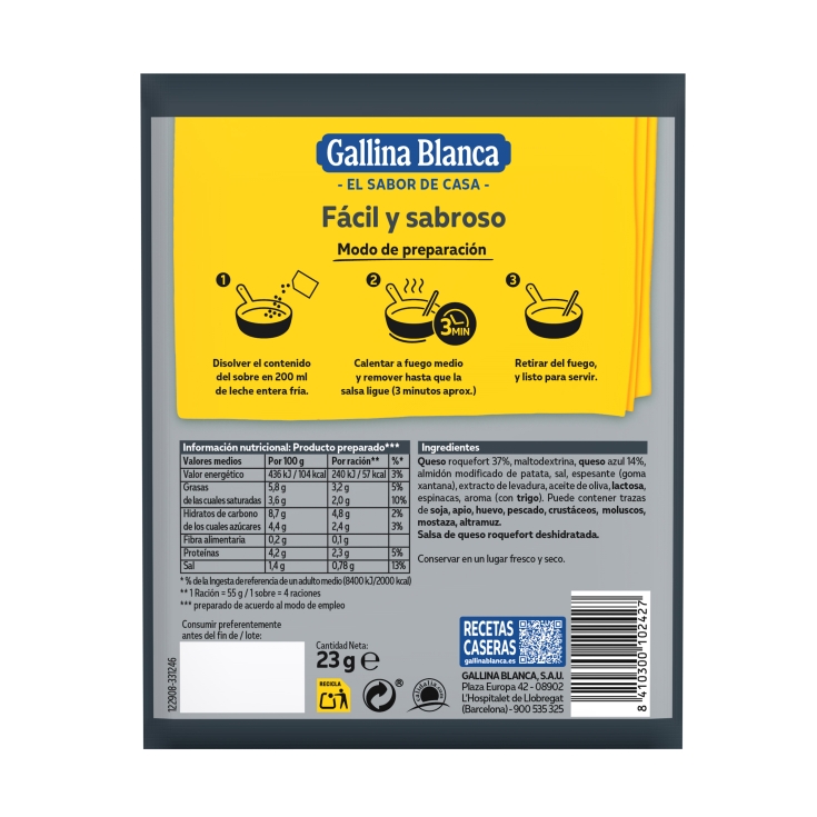 salsa roquefort, 23g