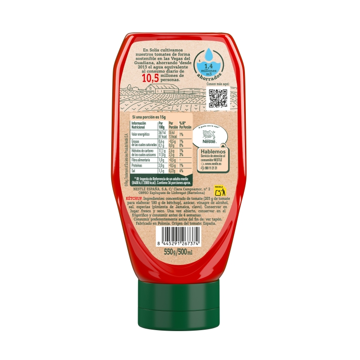 kétchup bote, 550g