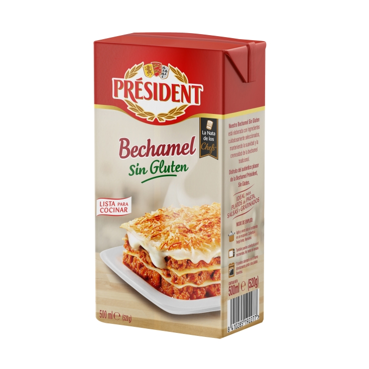 salsa bechamel sin gluten, 500ml