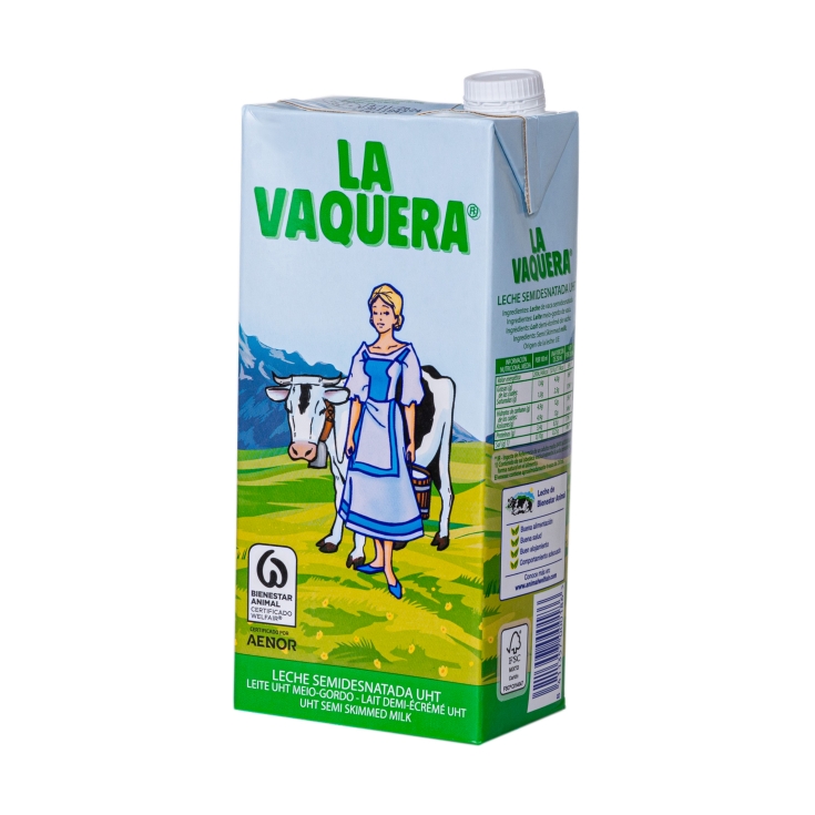 leche semidesnatada, 1l