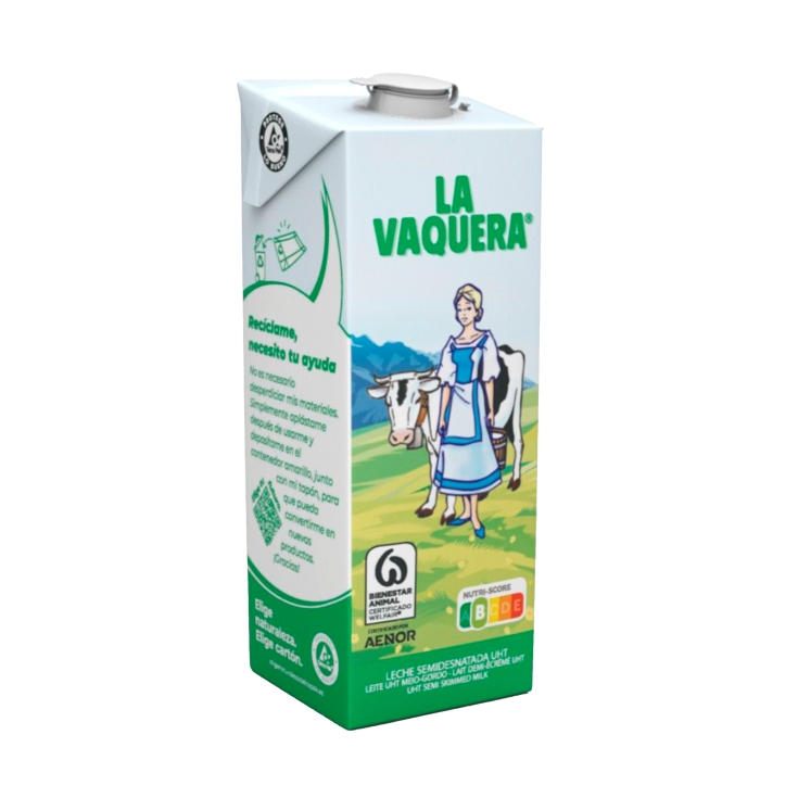 leche semidesnatada, 1l