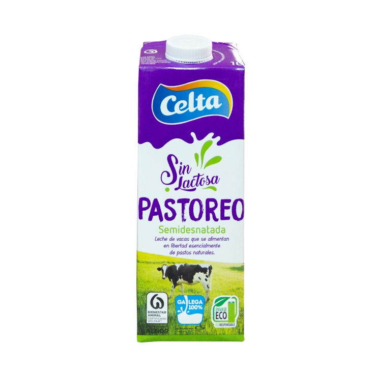 leche semidesnatada sin lactosa pastoreo, 1l