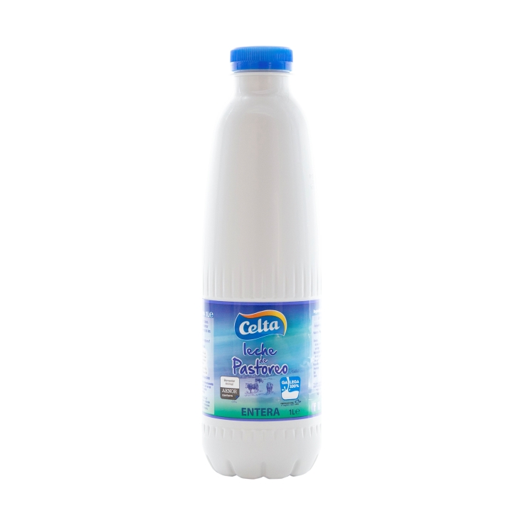 leche entera pastoreo botella, 1l