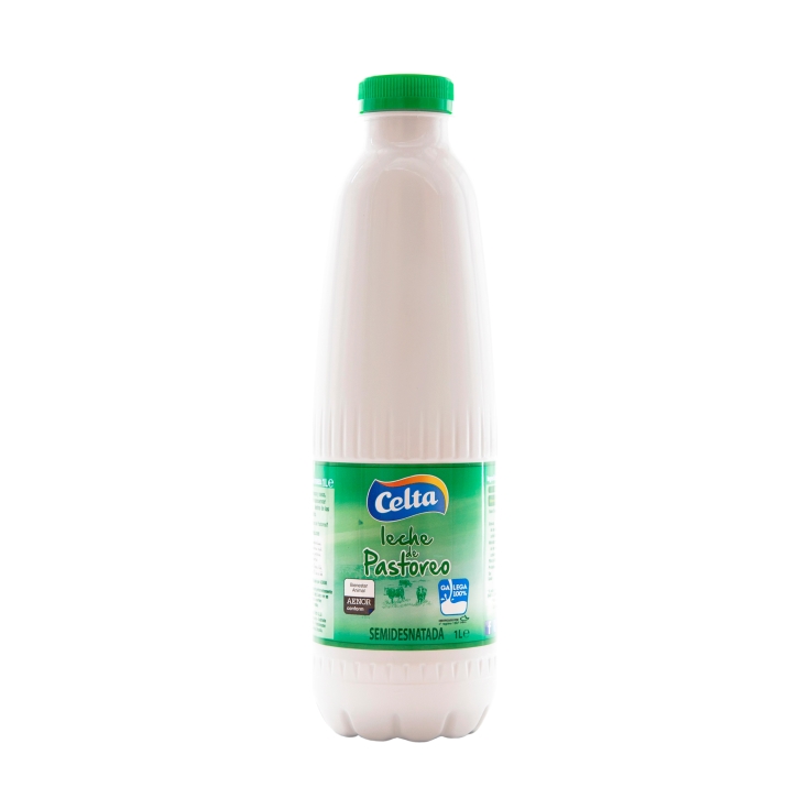 leche semidesnatada pastoreo botella, 1l