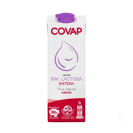 COVAP LECHE SEMIDESNATADA SIN LACTOSA 1,5L (6) 