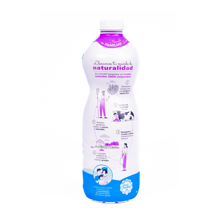 leche semidesnatada sin lactosa, 1.5l
