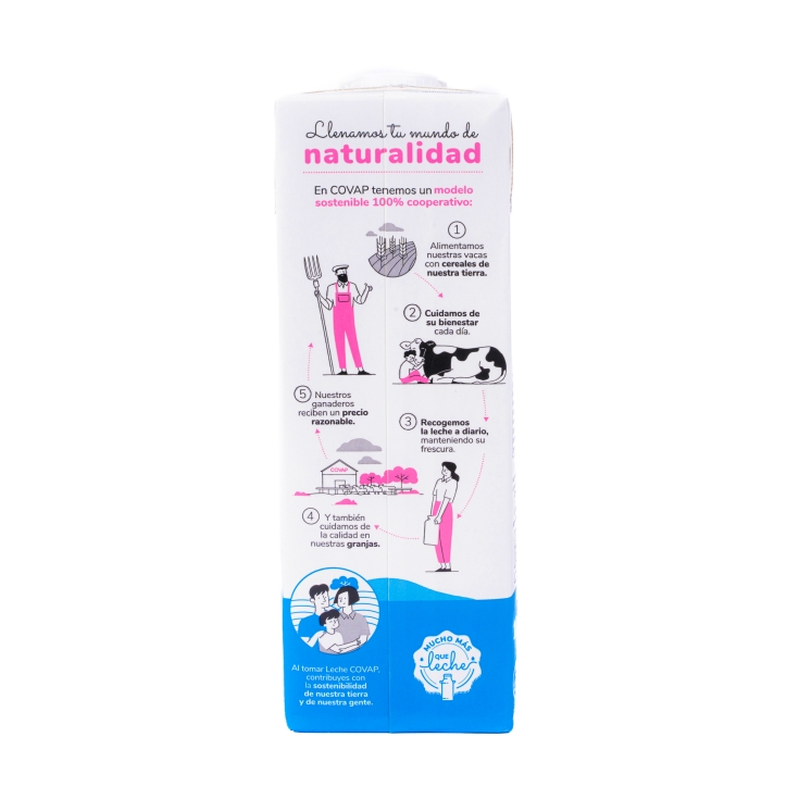 leche semidesnatada calcio, 1l