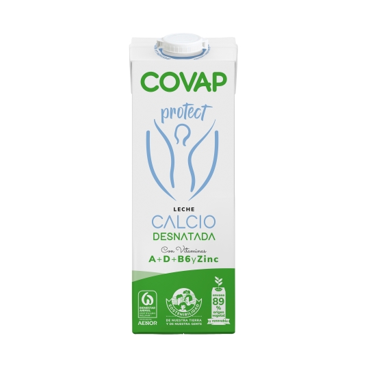 leche desnatada calcio, 1l