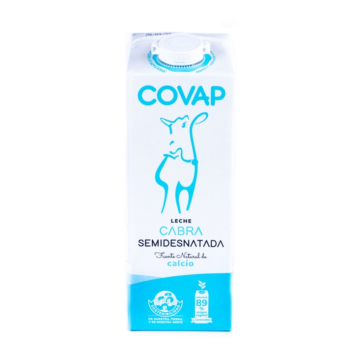 leche cabra semidesnatada, l