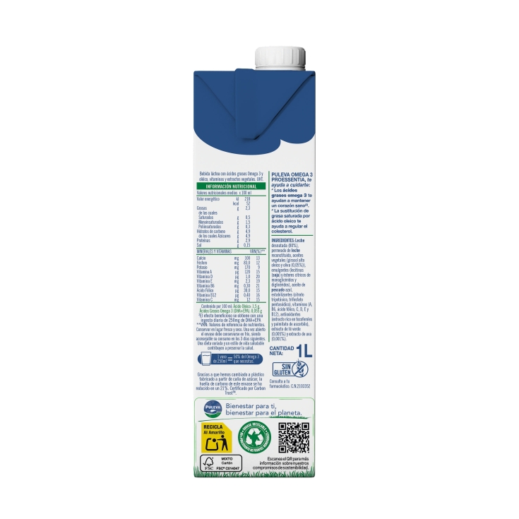 leche omega 3, 1l