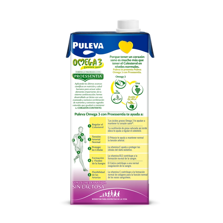 leche omega-3 sin lactosa, 1l