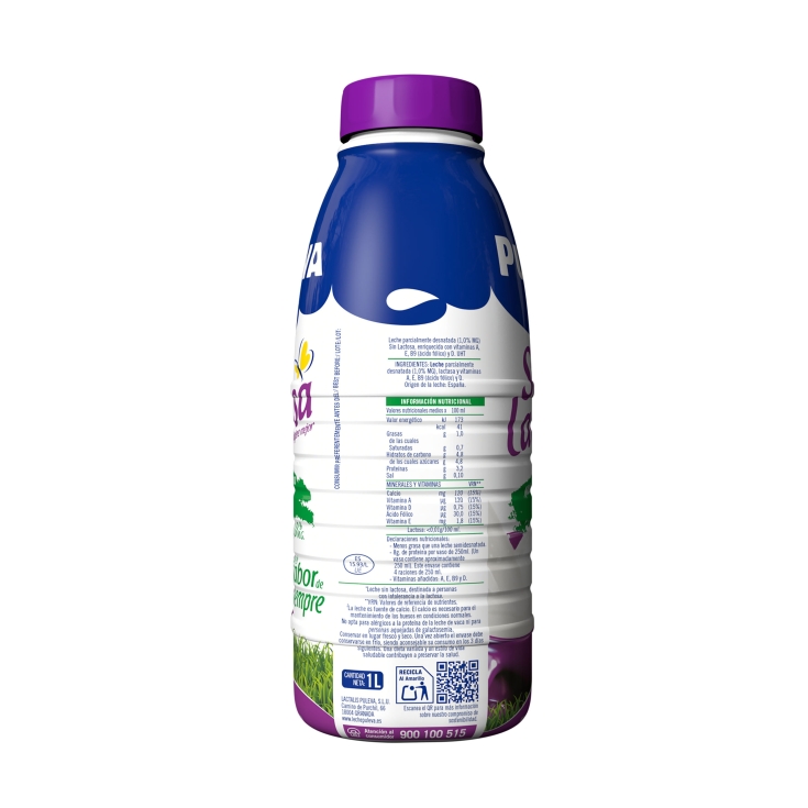 leche semid.sin lactosa mañanas ligeras, 1l