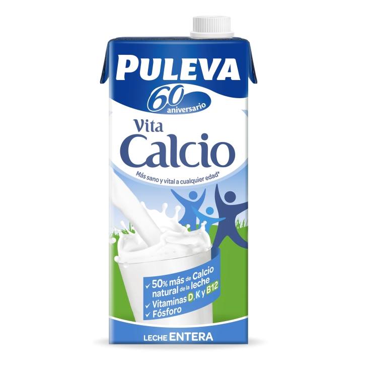 leche entera calcio, 1l - El Jamón