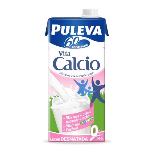 leche desnatada calcio, 1l