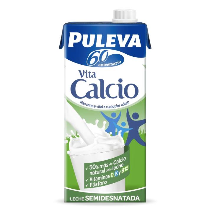 leche semidesnatada calcio, 1l