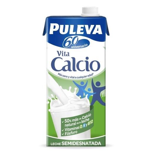 leche semidesnatada calcio, 1l