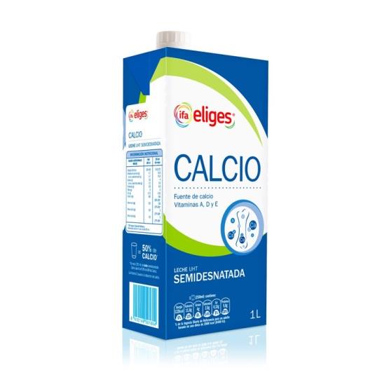 leche semidesnatada calcio, 1l