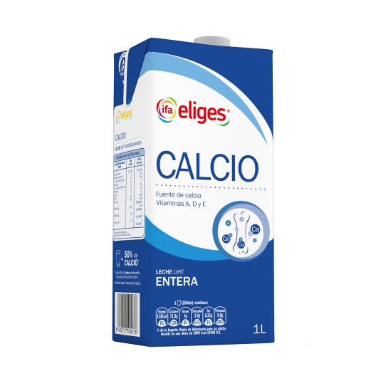 leche entera calcio, 1l
