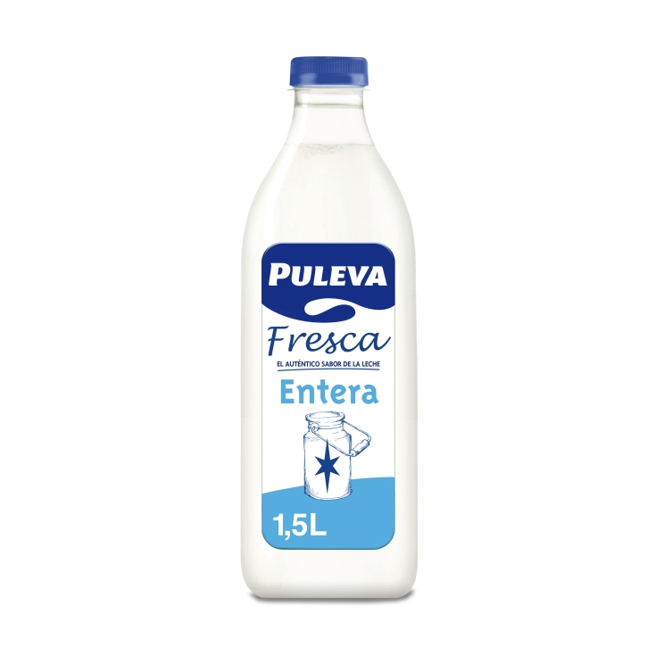 leche fresca entera, 1,5l