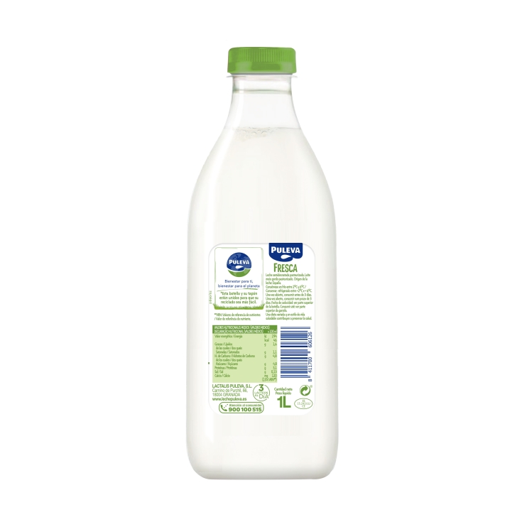 leche fresca semidesnatada, 1l