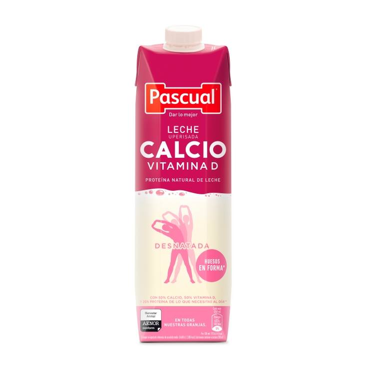 leche desnatada movit calcio, 1l