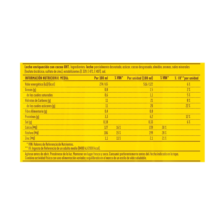 batido energy pet, 750ml