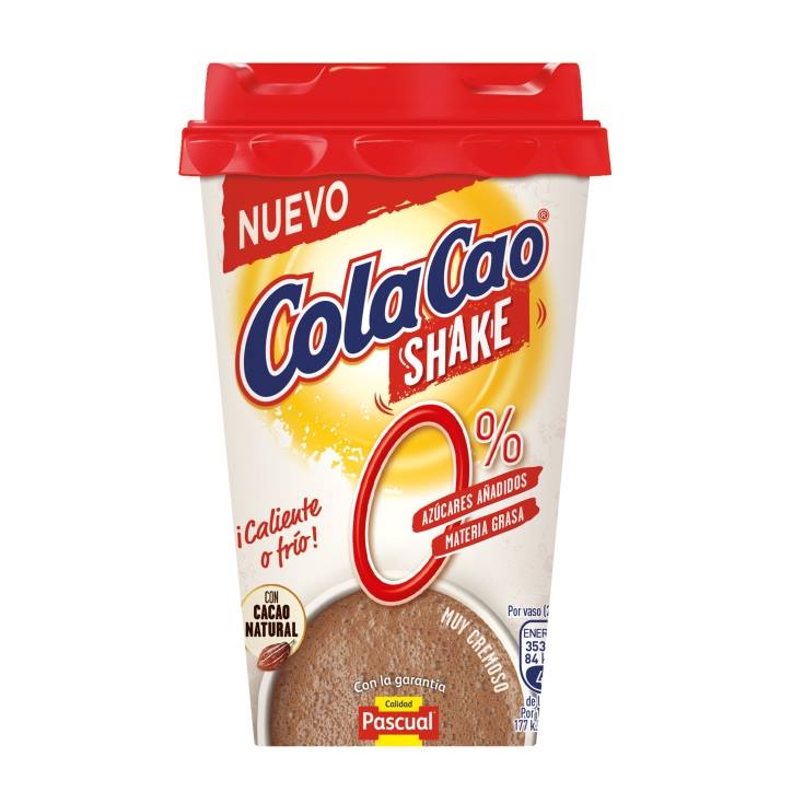 batido shake cacao 0% vaso, 200ml