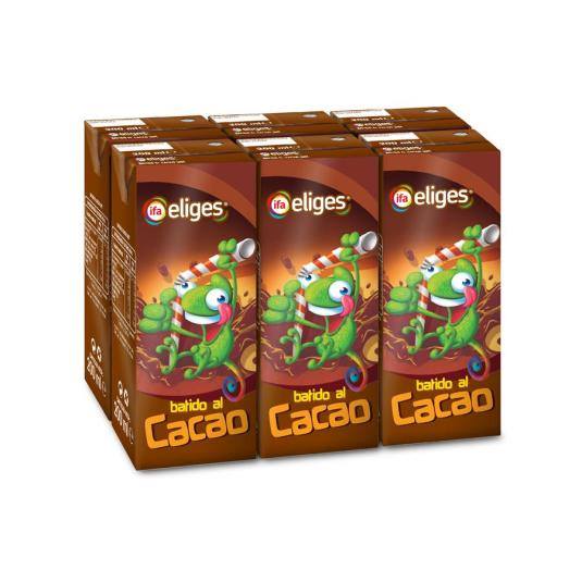 batido cacao 200ml, pk-6