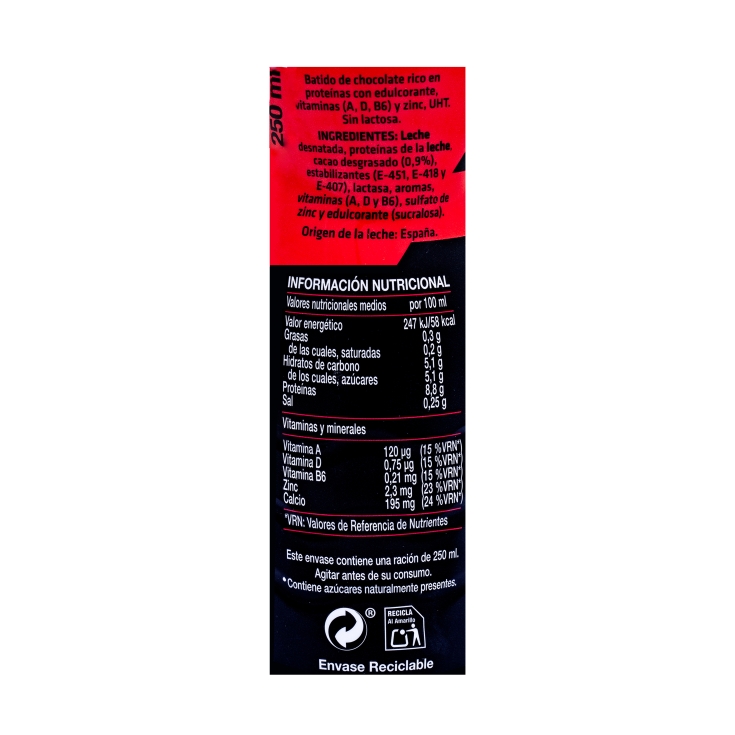 bebida lactea smilke protein chocolate, 250ml