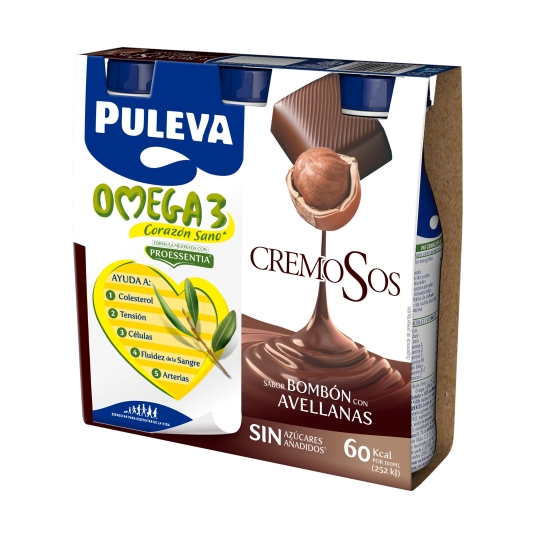 bebida lactea omega 3 sabor bombón, pk-3