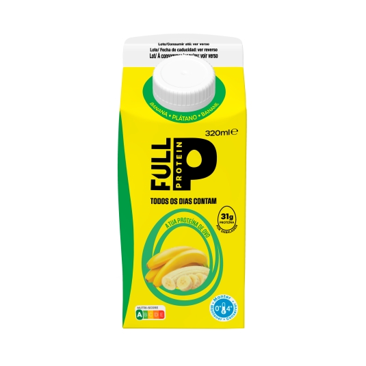 bebida protéica sabor plátano, 320ml