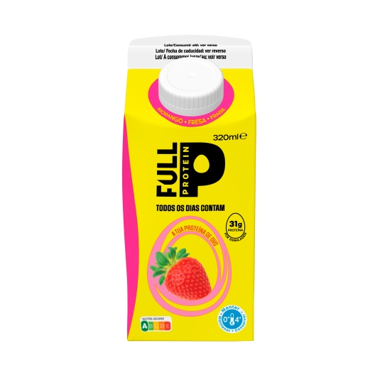 bebida protéica sabor fresa, 320ml