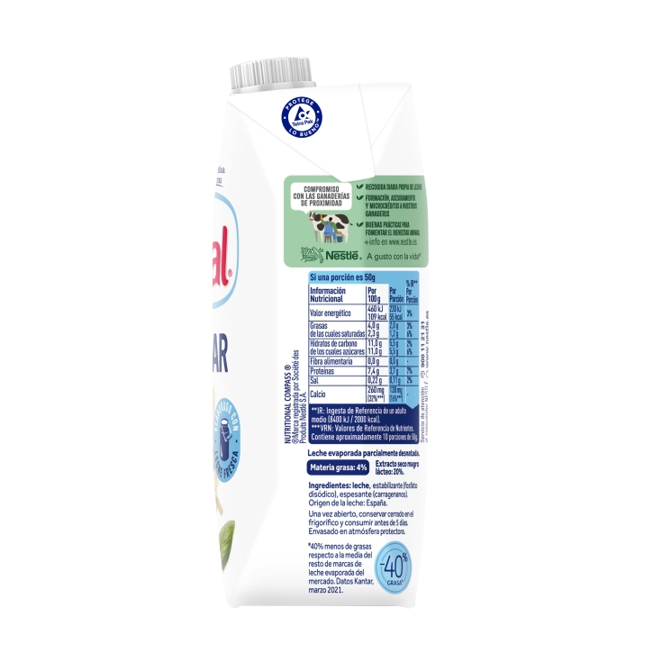 leche evaporada, 525g