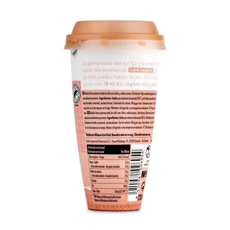 café latte light sin lactosa, 230ml