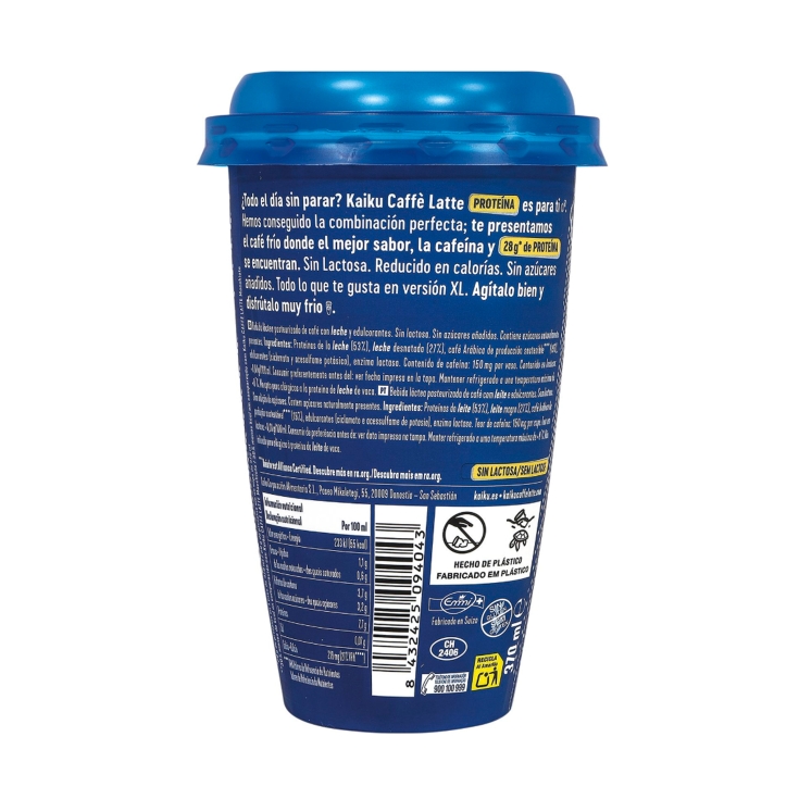 café latte proteína, 370ml