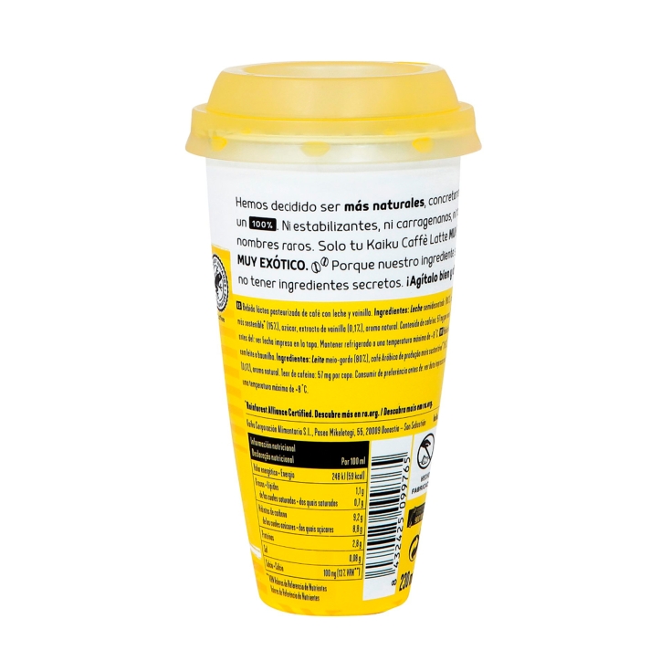 café latte vainilla, 230ml