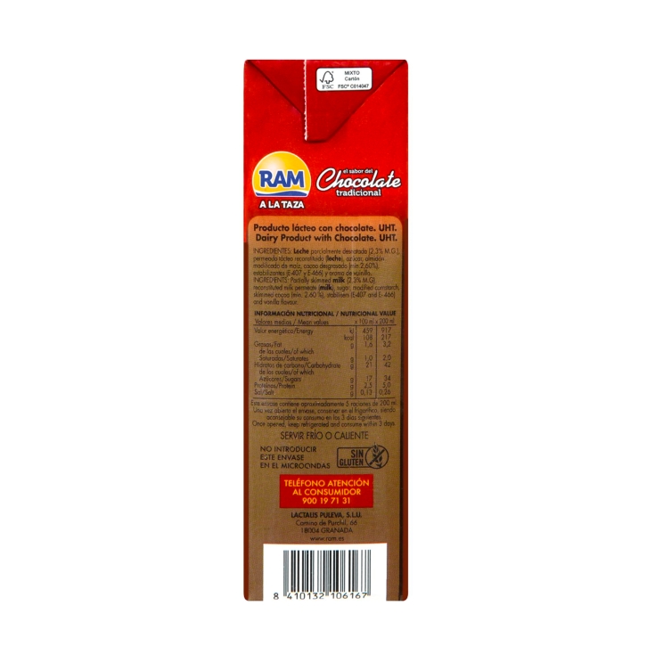 chocolate a la taza, 1l