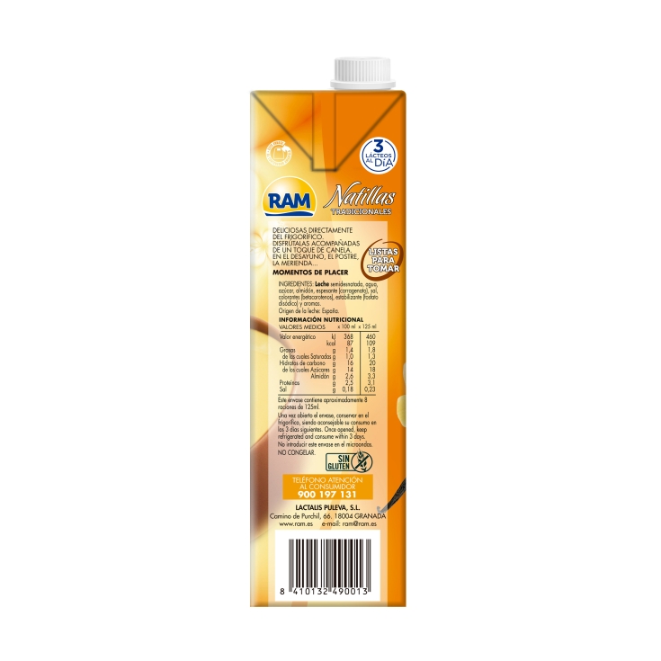 natillas tradicionales, 1l