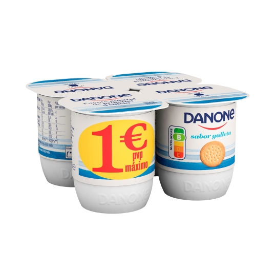 yogur sabor galleta 120g, pk-4