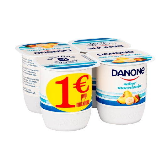 yogur sabor macedonia 120g, pk-4