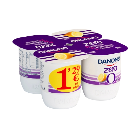 yogur desnatado limón 120g, pk-4