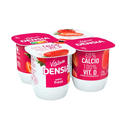yogur sabor fresa 0%, pk-4