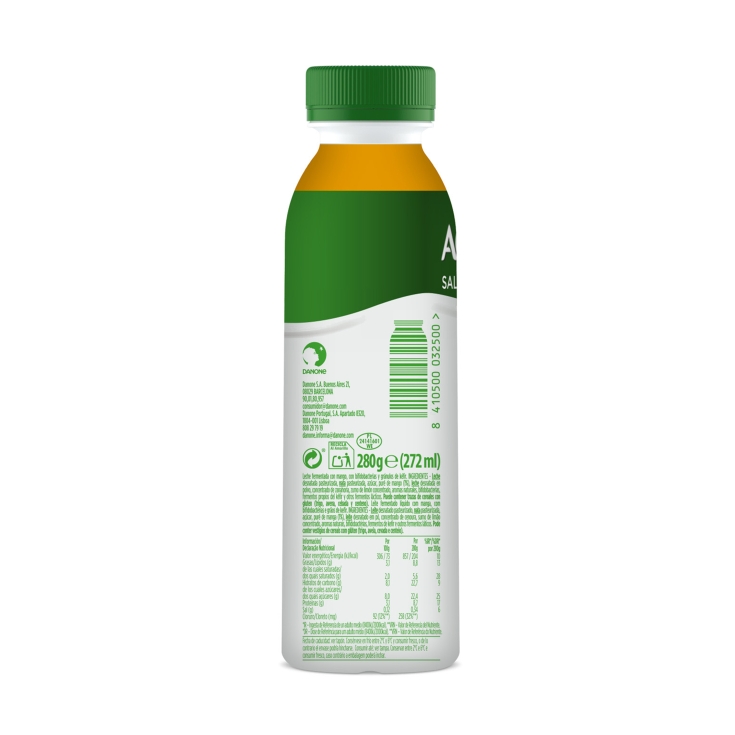 yogur liquido kéfir mango, 280g