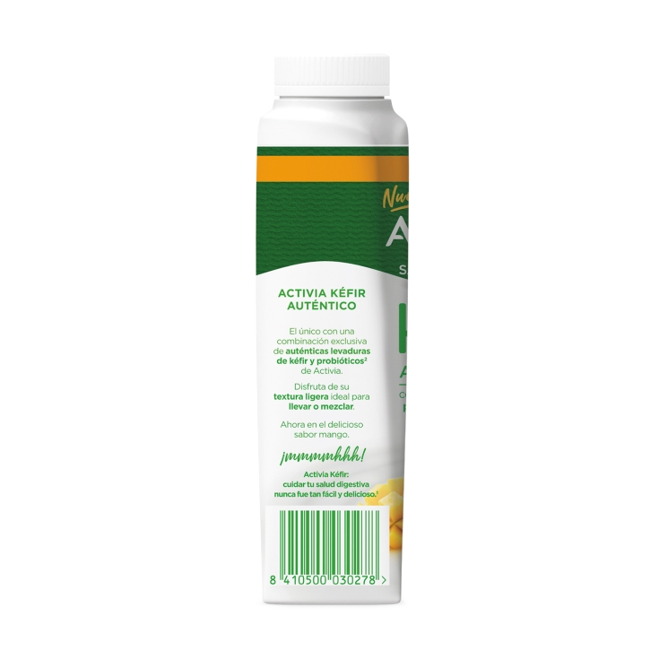 yogur liquido activia kéfir mango, 320g