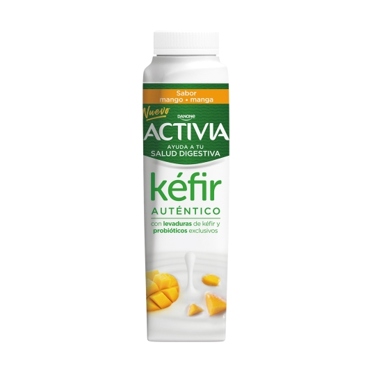 yogur liquido activia kéfir mango, 320g