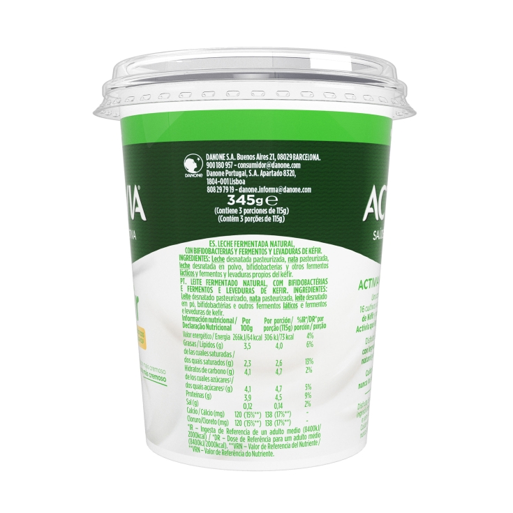 yogur kéfir natural, 345g